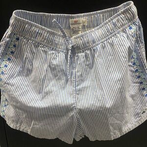 Vineyard Vines Light Blue & White Striped Women's Athletic Shorts